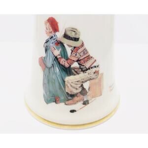 Vintage 1987 Norman Rockwell Gorham Fine China Collectibles The Artist Hand Bell